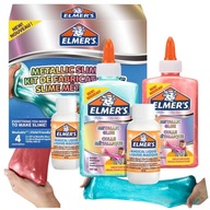 ELMER'S METALLIC SLIME KIT, metalická farba, na výrobu slizov