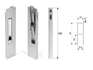 H400 hliníkový bočný vertikálny zámok - P/L