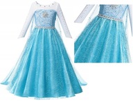 ELSA KOSTÝM FROZEN OUTFIT ŠATY r122/128