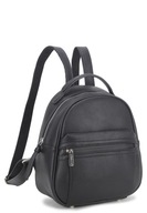 Mestský batoh LUIGISANTO Leather Eco Black