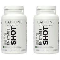 LAB ONE ENZYMES SHOT 120 kapsúl. Tráviace enzýmy Črevá Papaínová proteáza