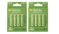 8xBateria GP Recyko 2700 AA R6 ECO prst 1.2