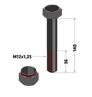 M12x140 cepová kosačka so skrutkovacím kladivom Bomford