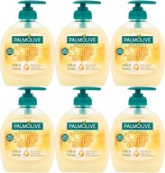 PALMOLIVE Tekuté mydlo Milk and Honey 300ml x6