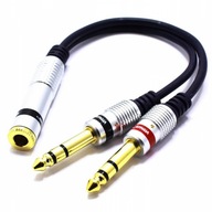 ADAPTÉR SPLITTER VEĽKÝ JACK 6.3 STEREO VITALCO