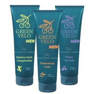 Green Velo sprchový gél šampón 2v1 Mix 250ml x3