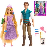 SÚPRAVA BÁBIK RAPUNZEL A FLYNN RIDER 2 BÁBIKY DISNEY + DOPLNKY NA UPRAVU