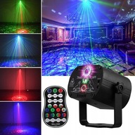 LASEROVÝ DISCO PROJEKTOR RGB LED scénické svetlá