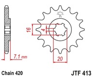 Jt ozubené koleso predné 413 11 Rmx 50, Ts 50 41311Jt 420 £