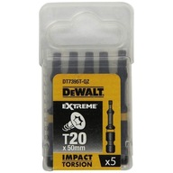 Nárazový bit Torx T20x50mm Torsion 5ks DeWalt