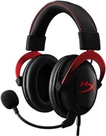 Káblové slúchadlá na uši HyperX Cloud II Headset, červené, 60 Ohm