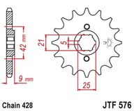 Jt ozubené koleso predné 576 18 Xt 350 85-00 57618 Jt 428-1