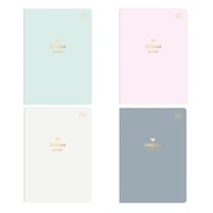 NOTEBOOK A5 60K GRID DREAM PASTEL 4KS INTERPRINT