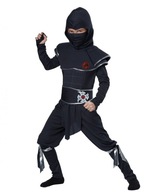 Kostým BLACK NINJA WARRIOR SAMURAI MUSCLES 128/134