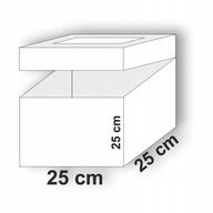 5 ks krabička na tortu 25x25x25 s okienkom