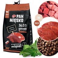 Pan Mięsko Suché krmivo pre mačky HOVÄDZIE s JELEŇ Stredné chrumky M 5kg