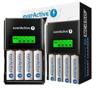 EVERACTIVE NC-450 ČIERNA 4-KANÁLOVÁ NABÍJAČKA S LCD