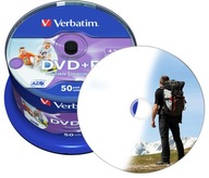 50x DVD+R disky 4,7GB ATRAMENTOVÁ PRINTABLE PRINT X16