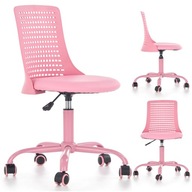 Ružová ROPE otočná písacia stolička pre deti