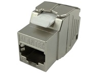 Beznástrojový STP cat.6A PoE+ keystone modul RJ45