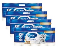 4x TOALETNÝ PAPIER 3 vrstvy QUEEN COMFORT 40 roliek