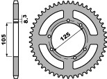 PBR ZADNÉ OZNAČENIE 4413 50 F YAMAHA XT125R (05-11)