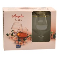 Poháre na brandy 400ml 2ks Angela zdobia Čechy