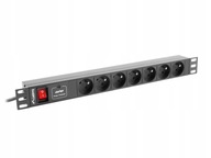 Lanberg rozvodka pre RACK 1U 10A PDU 7x