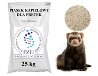 Pieskový kúpeľový prach pre fretky 25kg, certifikát PZH