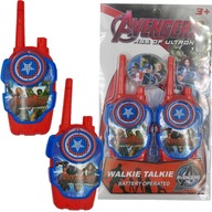 AVENGERS WALKIE TALKIE SET PRE DETI HRAČKA S KRÁTKOLKAMI ŁKI TOKI