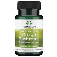 SWANSON CHAGA HUBA - CHAGA 400 mg 60 kapsúl.