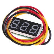 DC 0-100V 3-drôtový mini merač napätia Voltmeter