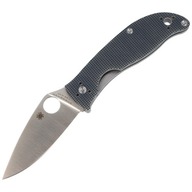 Spyderco Polestar G10 Drop Point Grey EDC zatvárací nôž s klipom