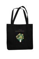 Van Gogh Tote Bag Art Funny Print Black