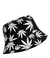 Obojstranný BUCKET HAT s potlačou listov