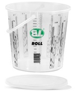 BOLL Plastová nádoba so stupnicou 5000 ml - 10 ks + veko 10 ks