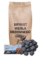 grilovacie brikety 10 kg + sivý podpal 24 + dlhé zápalky