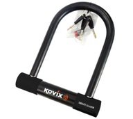 Visiaci zámok U-Lock s alarmom KOVIX KTL16-210 čierny