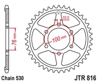 JT zadné ozubené koleso 816 52 SUZUKI GSX 1100F '88-96