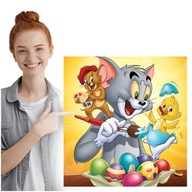 Diamantové vyšívanie rozprávka TOM a JERRY plná Diamantová maľba 5D