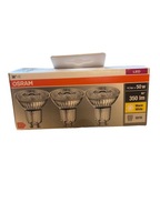 3x OSRAM GU10 LED ŽIAROVKA 4,3W=50W 350lm TEPLÁ BIELA ​​TEPLÁ BIELA