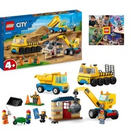 Stavebný dom nákladiaku a žeriavu LEGO City 60391 4+ Jednoduché