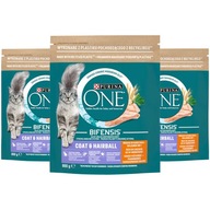 Purina ONE COAT&HAIRBALL kuracie zrná 3x800g