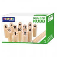 ČÍSLO KUBB DREVENÝ FÍNSKY BOWLING VIKING HRA 12 BOWLING/DOLLEY/BAG 5+