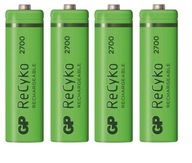 4 x batéria GP Recyko AA R6 2700 1,2V 2600mAh