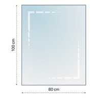 PODKLAD Z TVAROVANÉHO SKLA PRE KRB 100X80