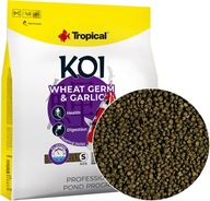 TROPICAL Koi Pšeničné klíčky & Garlic Pellet S 5L Food Pond