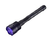 LED UV FLASHLIGHT 405nm 21W hliníkový zdroj. 3x Li-ion