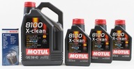 OLEJOVÝ FILTER + OLEJOVÝ MOTUL 5W40 BMW E60 525D 530D