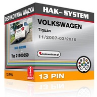 Špeciálny postroj VOLKSWAGEN Tiguan 11/2007+ 13-pi